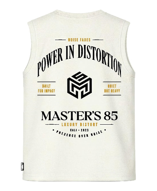 Camiseta manga sisa Power Distortion cruda - espalda