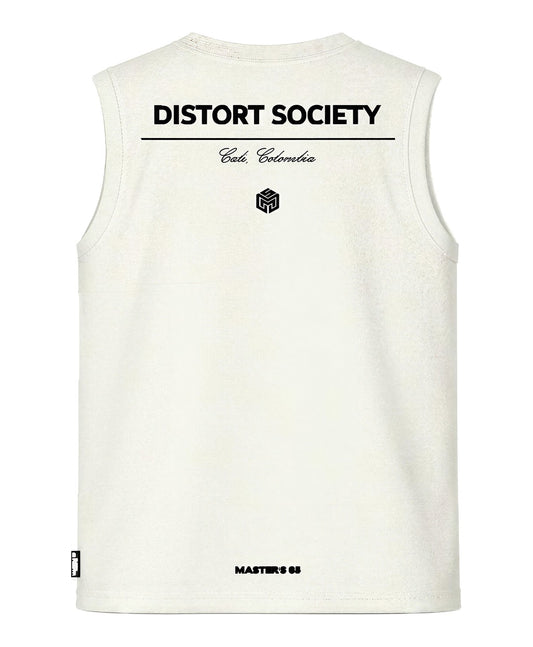 Camiseta manga sisa Society Deluxe cruda - espalda