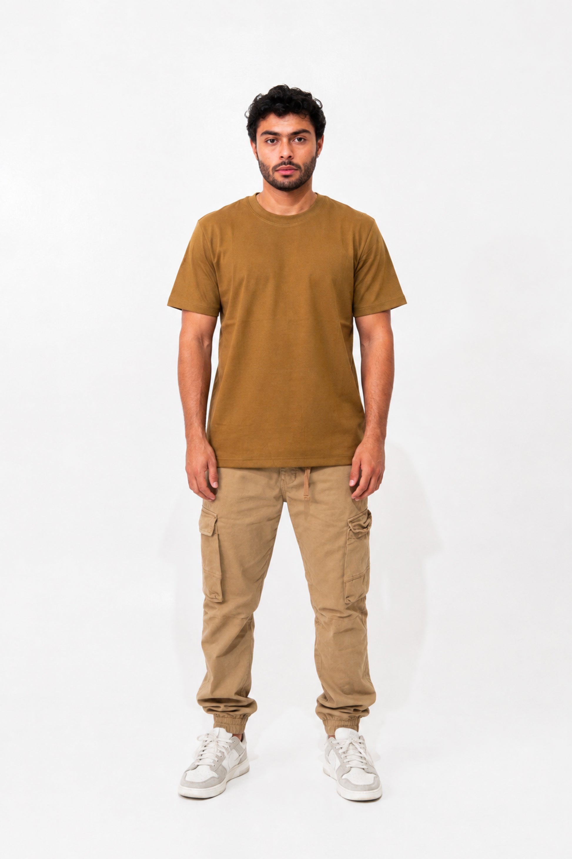 Camiseta basica Zenth cafe, vista frontal