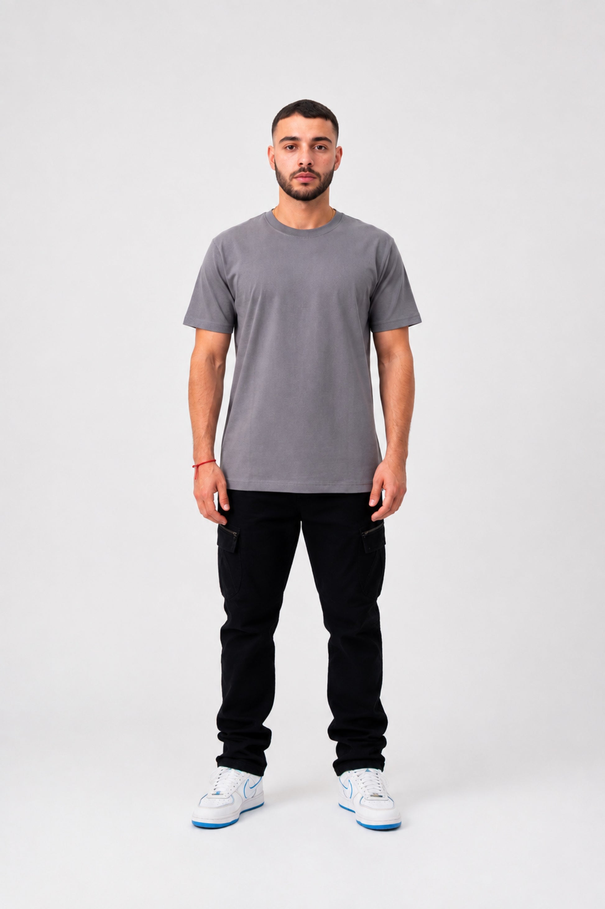 Camiseta basica Zenth gris, vista frontal