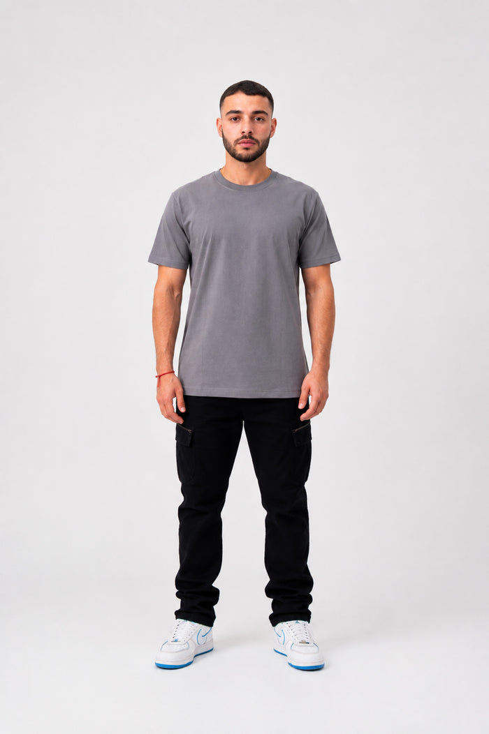 Camiseta basica Zenth gris, vista frontal
