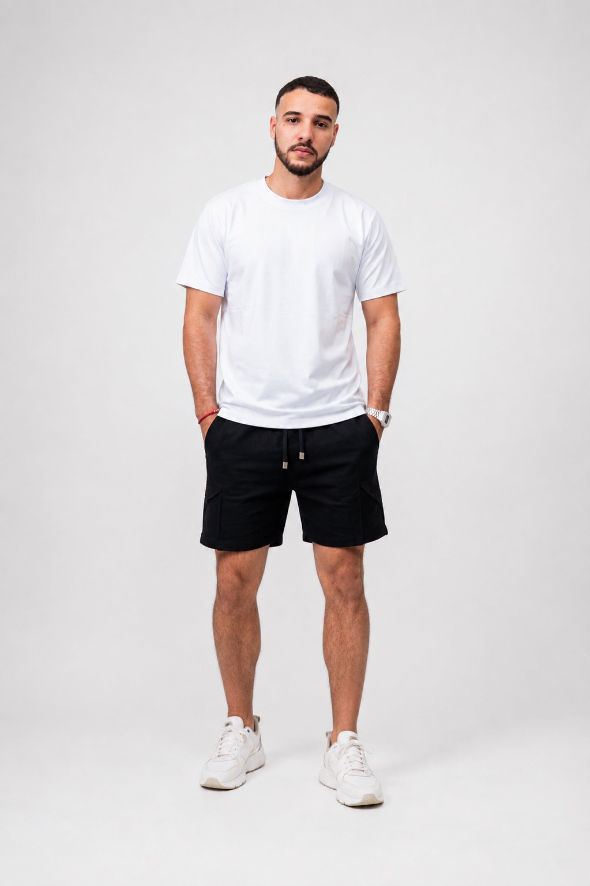 Camiseta basica Zenth blanca, vista frontal