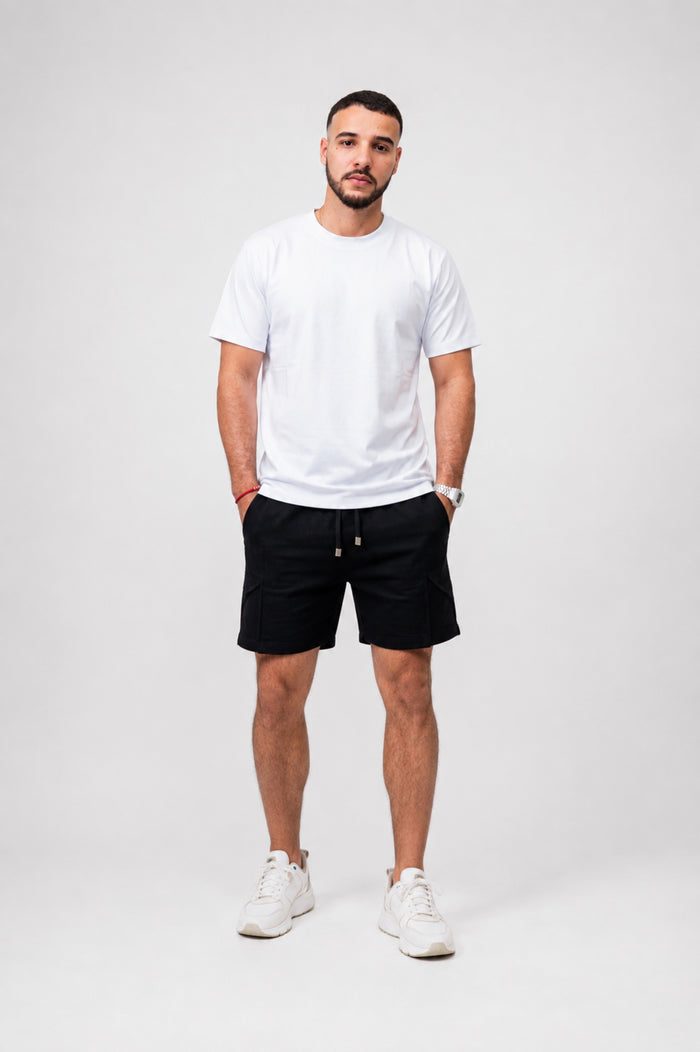 Camiseta basica Zenth blanca, vista frontal